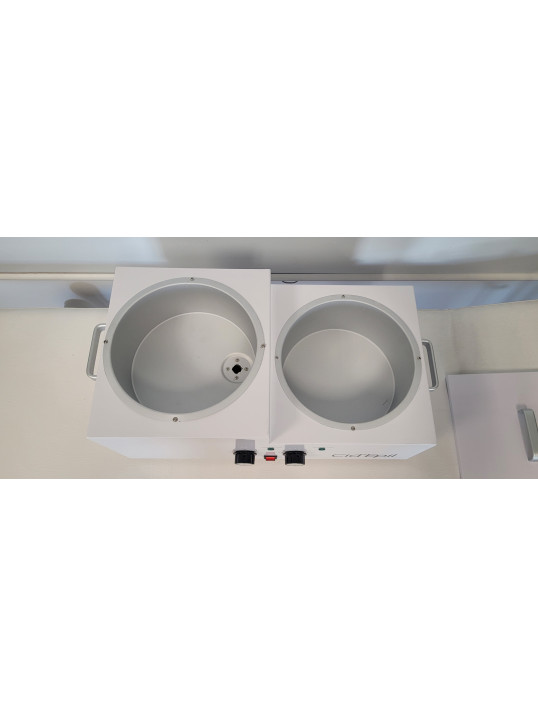 Cuve 2x5L chauffe cire à epiler en métal