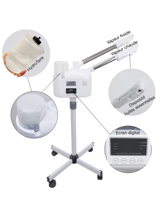 vapozone digital 2 buses de diffusion chaude et/ou froide