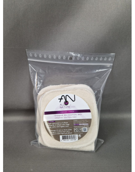 Disque coton à démaquiller bio
