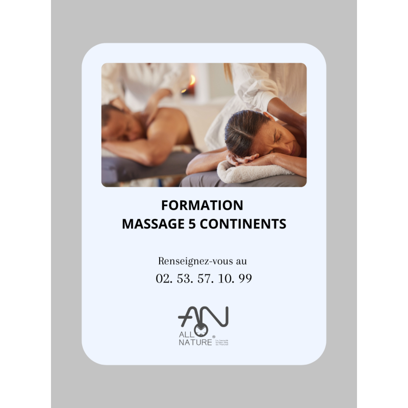 Formation massage 5 continents