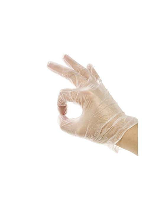 Gants vinyle taille S