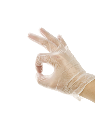 Gants vinyle taille L
